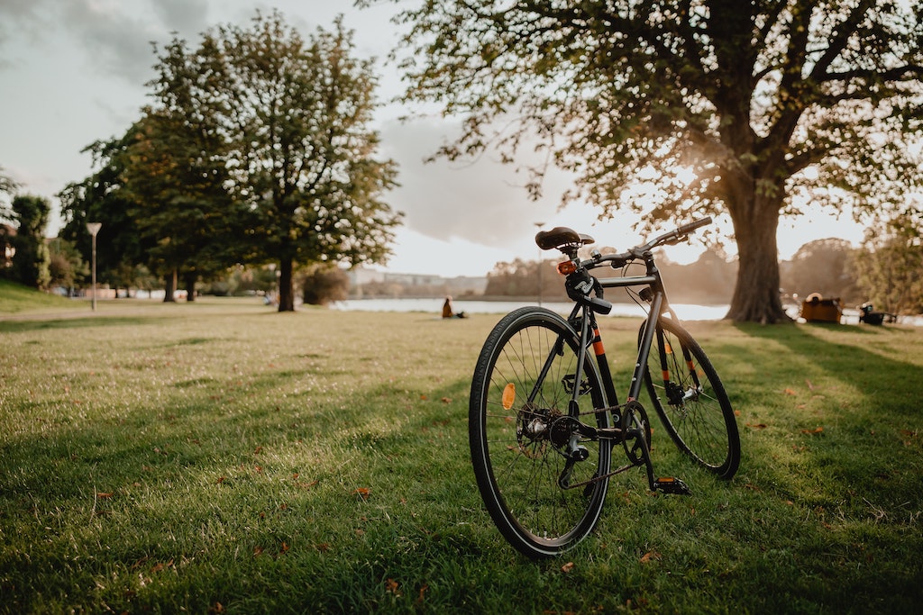 Fahrrad im Park - Wohin kommt das UPS Paket, wenn du nicht zu Hause bist?