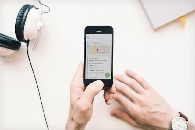 Fig.9: Die App in einem Mockup (2015)