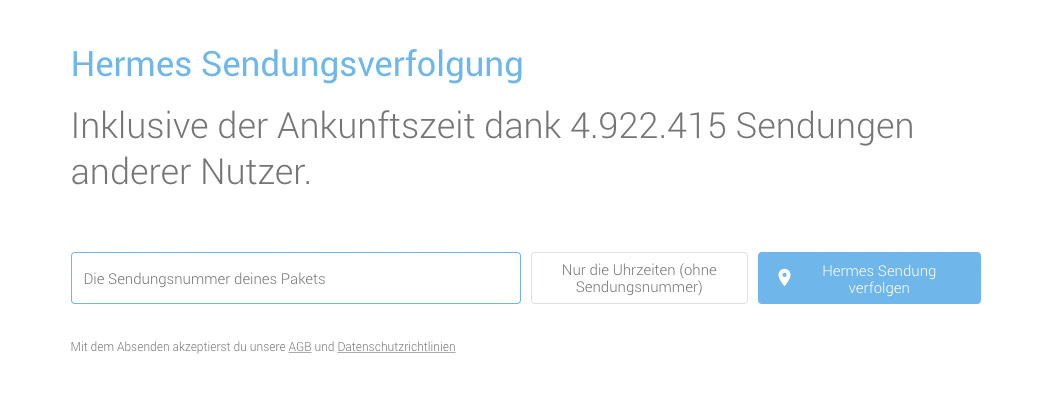Die Hermes Sendungsverfolgung mit parcello™