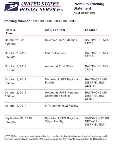 USPS Tracking